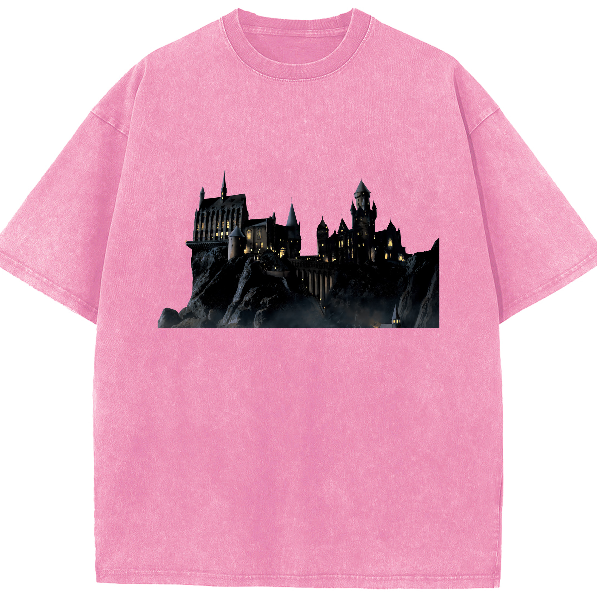 （画像用） Harry Potter ハリー・ポッターシリーズ 綿100% ヴィンテージ風 半袖Tシャツ（フロントプリント）